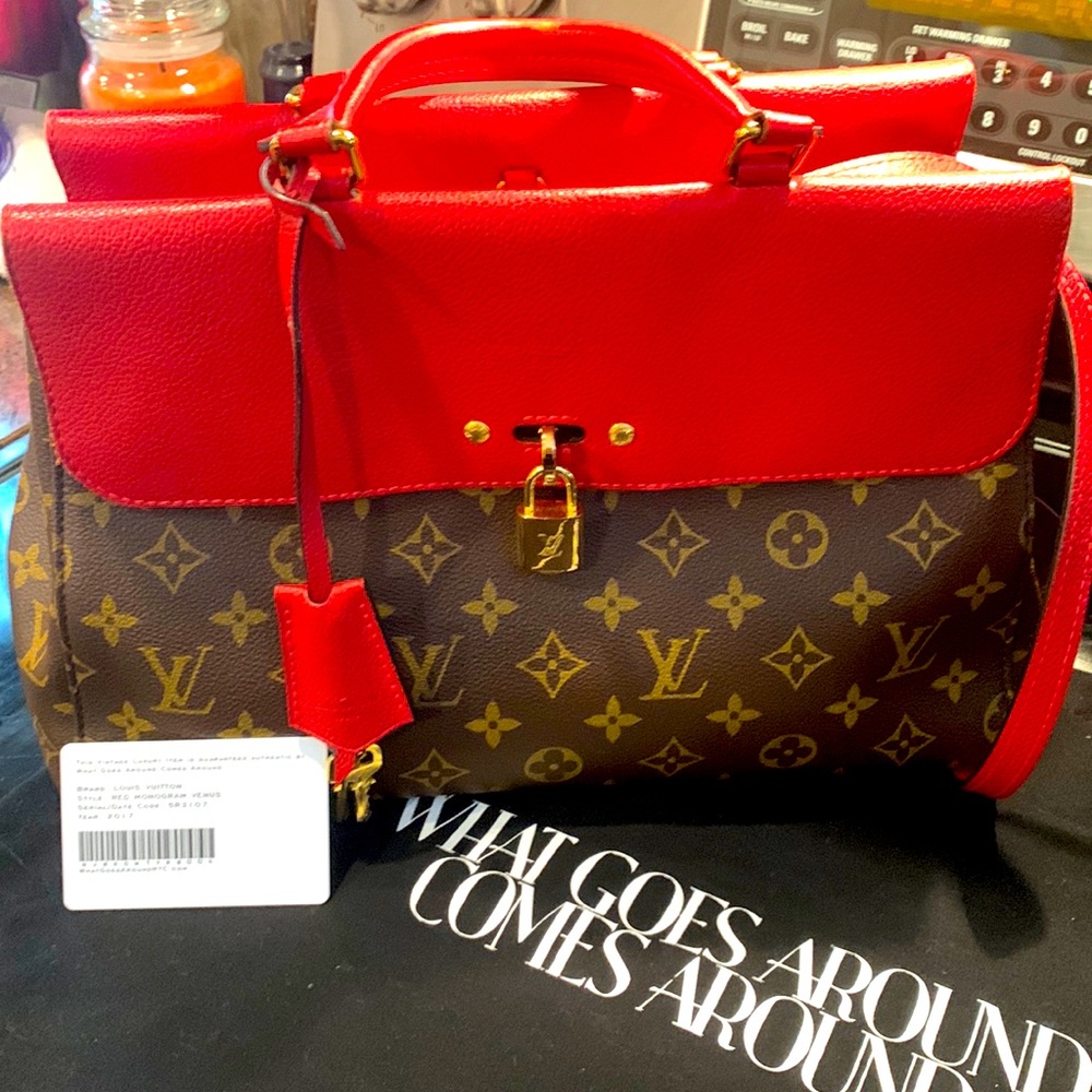 Louis Vuitton Red Monogram Venus serial numberSR3107